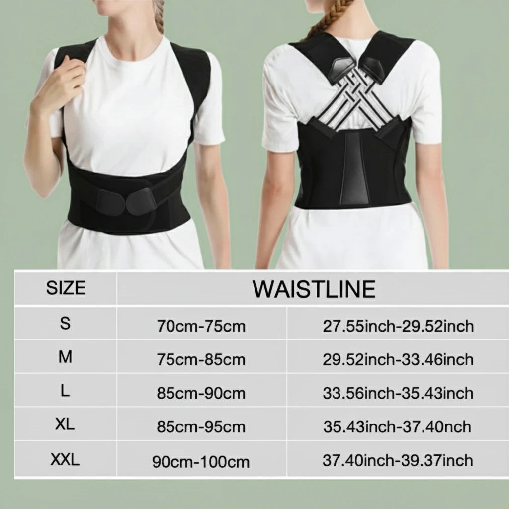 Nuvey Posture Corrector – Adjustable Shoulder & Back Support