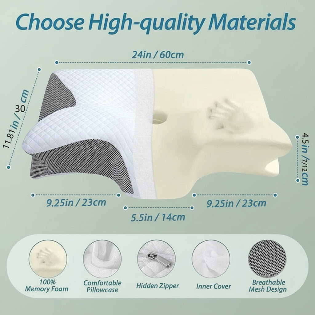 Nuvey ContourSleep™ Orthopedic Pillow