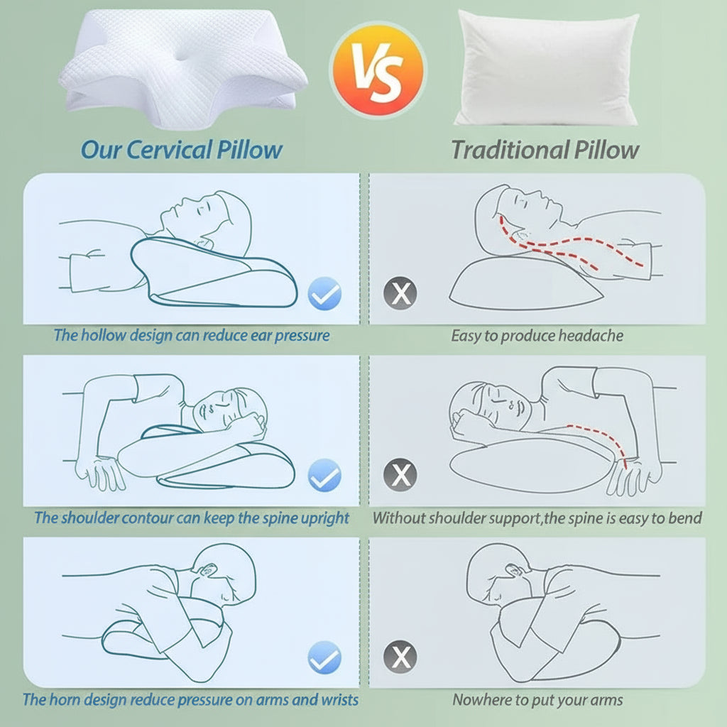 Nuvey ContourSleep™ Orthopedic Pillow